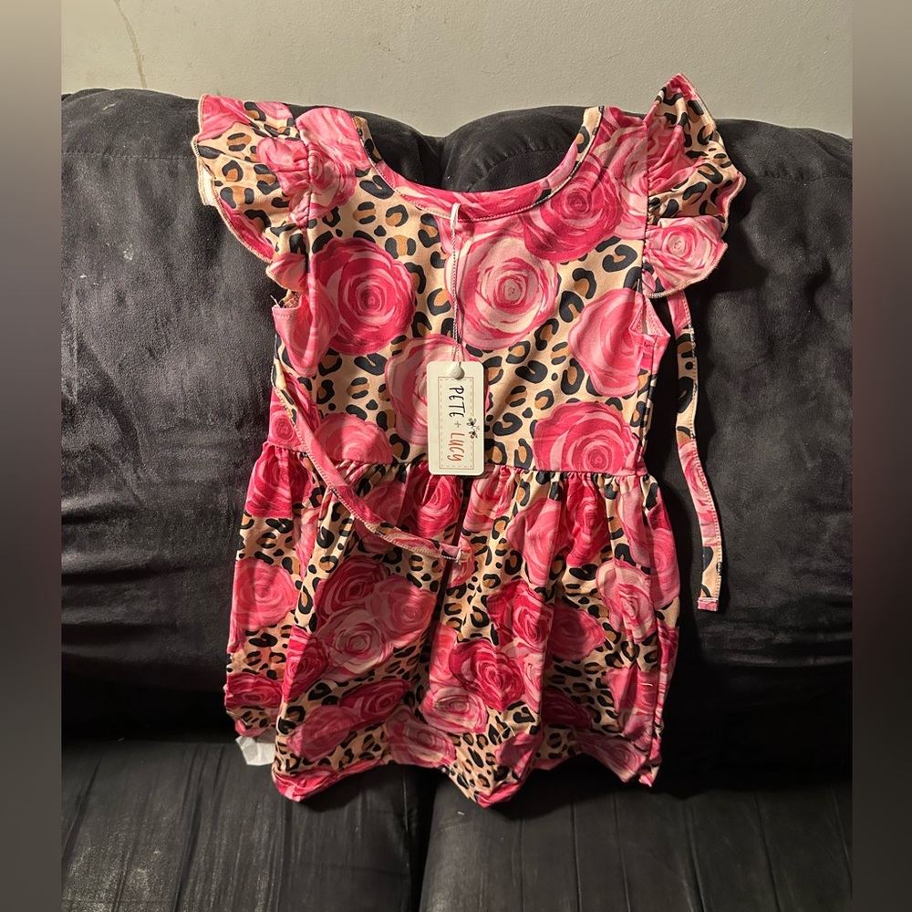 Pete and Lucy Pink and White Dress